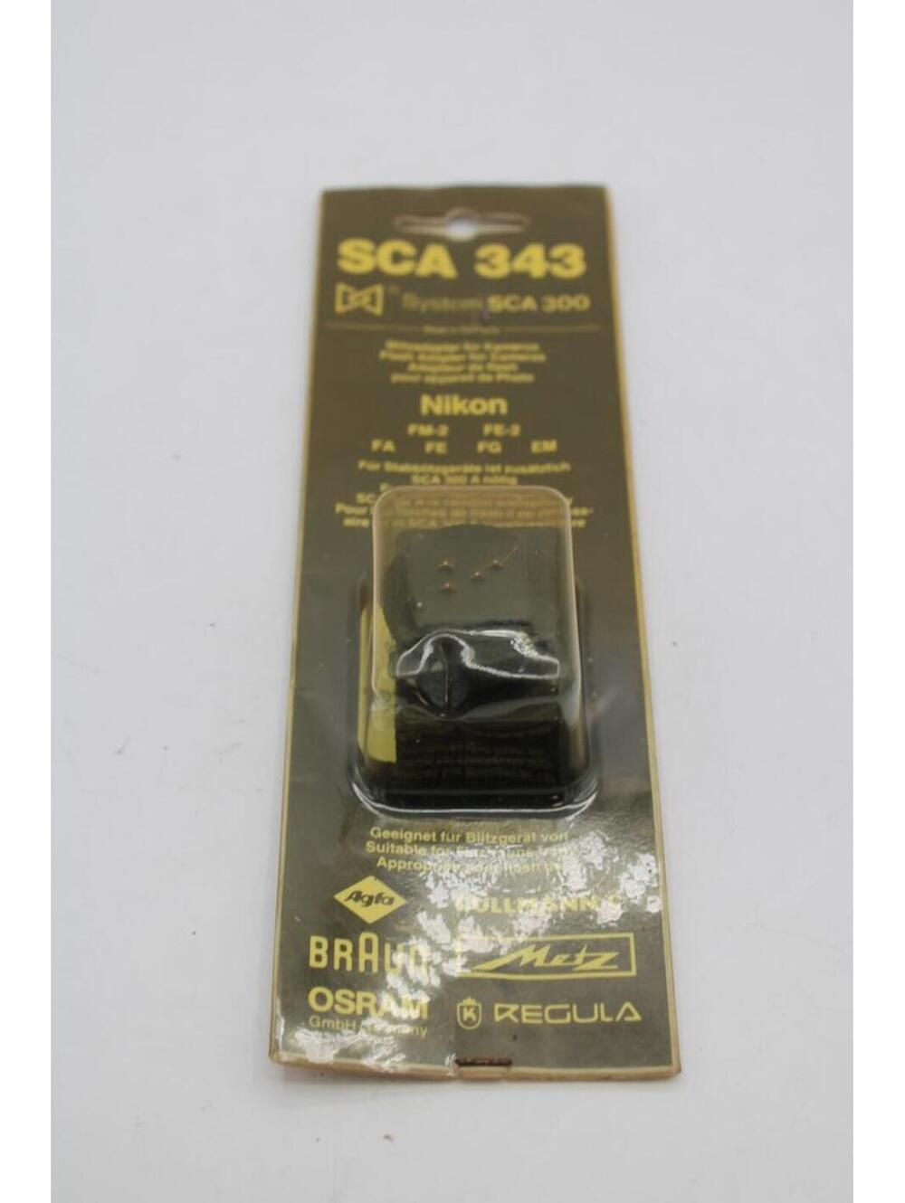NEW Metz Adapter SCA 343 ME For Nikon Film Camera: FA. FE, FE2, FG, FM & FM2